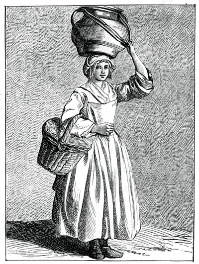 عاملة اللبن ، 1737-1742. بواسطة Bouchardon