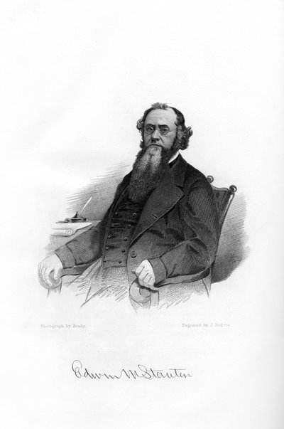 إدوين ماكماسترز ستانتون ، محام أمريكي ، سياسي ، 1862-1867 بواسطة برادي