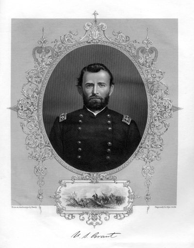 يوليسيس غرانت ، الجنرال الأمريكي والرئيس الثامن عشر للولايات المتحدة ، 1862-1867. بواسطة برادي