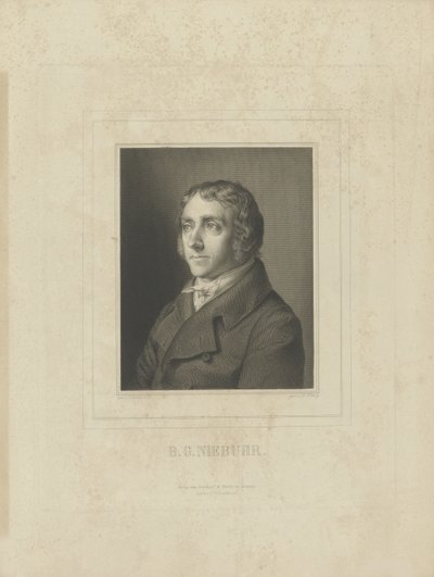 صورة بارتولد جورج نيبور 1776-1831 ، ج. 1830-1840. بواسطة Breitkopf and Härtel