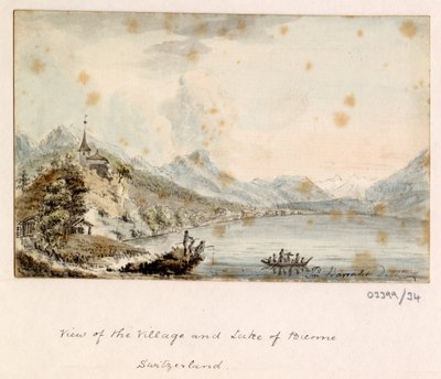 سلسلة من الرسومات التخطيطية والمناظر في بريطانيا العظمى والقارة وأمريكا 1772-1778 (ألوان مائية) بواسطة المدرسة البريطانية