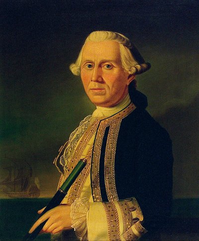 الكابتن جيمس فيرجسون (1723-1793) بواسطة المدرسة البريطانية