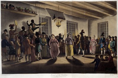 Danse ، le menuet ؛ في "" رحلات عبر كندا "، بقلم جورج هيريوت ، محرر. لندن بواسطة المدرسة البريطانية