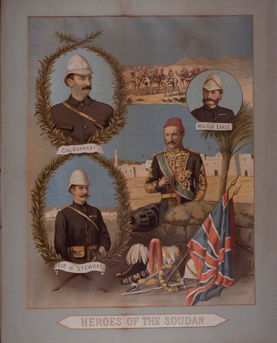 أبطال السودان 1885 (كروموليثو) بواسطة المدرسة البريطانية