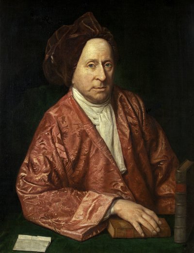 Portrait of James Burgh, c.1755 (oil on canvas) بواسطة المدرسة البريطانية