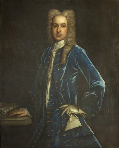 Portrait of Sir John Smyth, 3rd Baronet, c.1720 (oil on canvas) بواسطة المدرسة البريطانية
