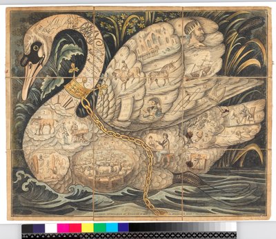 لعبة Noble of the Swan: لوحة ألعاب بها 19 مقصورة بواسطة المدرسة البريطانية