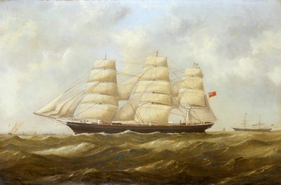 السفينة "هالووين" (1870) في طريقها إلى ميناء جدة بواسطة المدرسة البريطانية