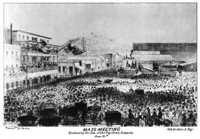 اجتماع جماعي خارج فورت فيجيلانت ، ساكرامنتو ، كاليفورنيا ، 1856 1937. بواسطة بريتون وري