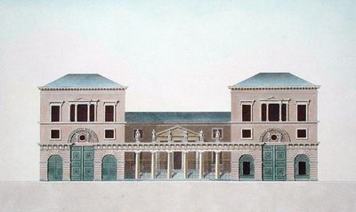 مصنع السجاد في تورناي ، من "اختيار المعالم الأثرية والمباني والمنازل الأكثر شهرة في مملكة هولندا" بقلم بيير جاك جوتغبور ، محفور بواسطة المؤلف ، نُشر عام 1827 (طباعة مائية) بواسطة برونو (بعد) رينارد