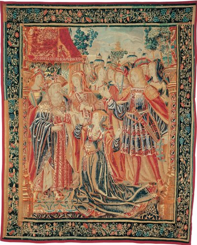 قصة تروي. تدخلت كاساندرا أمام بريام للحصول على العفو عن باريس ، ج. 1520 بواسطة مصنع بروكسيل