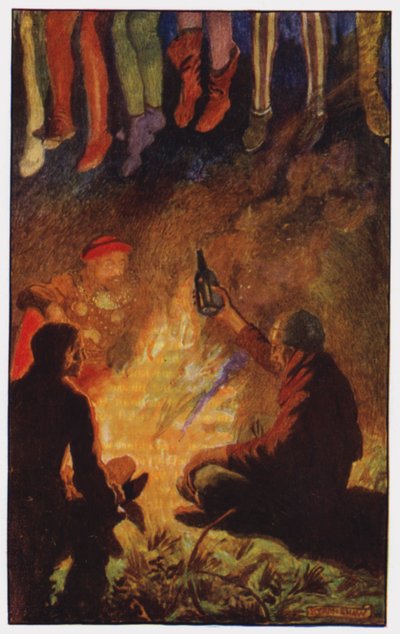 رسم توضيحي لـ The Cloister and The Hearth من تأليف تشارلز ريد (لون ليثو) بواسطة بيام (بعد) شو