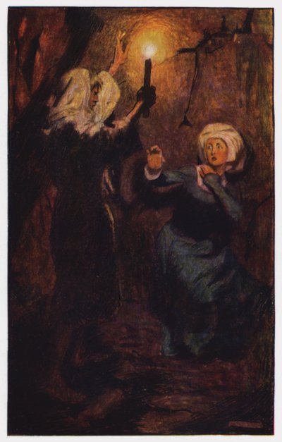 رسم توضيحي لـ The Cloister and The Hearth من تأليف تشارلز ريد (لون ليثو) بواسطة بيام (بعد) شو