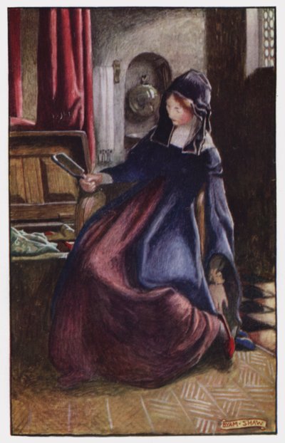 رسم توضيحي لـ The Cloister and The Hearth من تأليف تشارلز ريد (لون ليثو) بواسطة بيام (بعد) شو