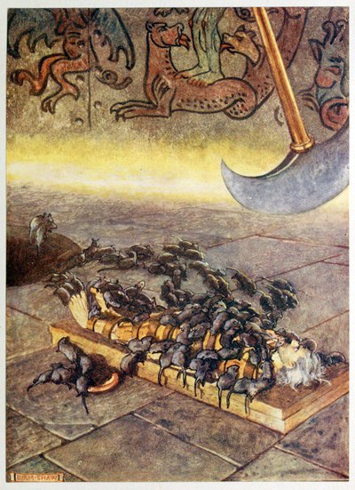 اندفعوا فوقي في أكوام متراكمة من أي وقت مضى. ، من حكايات مختارة من الغموض ، حانة. 1909. بواسطة جون بيام ليستون شو