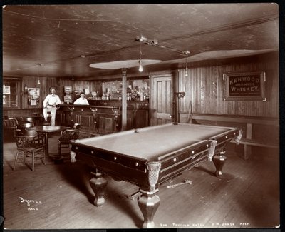 البار في فندق Janer&39;s Pavilion ، Red Bank ، نيو جيرسي ، 1903 (طباعة الجيلاتين الفضي) بواسطة شركة بايرون