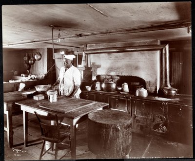 المطبخ في فندق Janer&39;s Pavilion ، Red Bank ، نيو جيرسي ، 1903 (طباعة الجيلاتين الفضي) بواسطة Byron Company