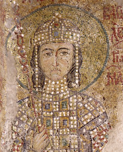 Alexios Komnenos in Hagia Sophia (mosaic) بواسطة البيزنطية
