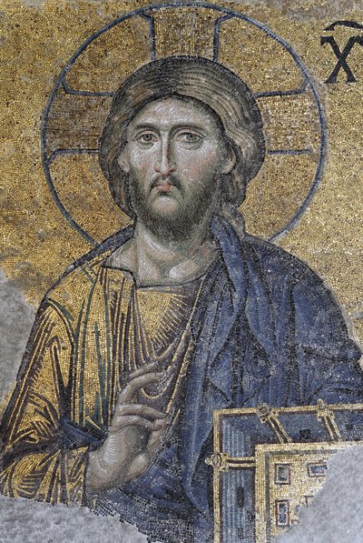 المسيح بانتوكراتور أو المسيح في المجد ، حوالي 1261 (فسيفساء) بواسطة البيزنطية