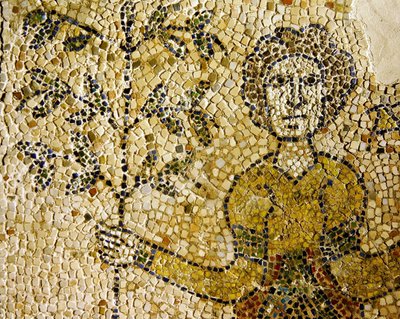 تمثيل حواء وشجرة المعرفة ، 1213 (فسيفساء) بواسطة البيزنطية