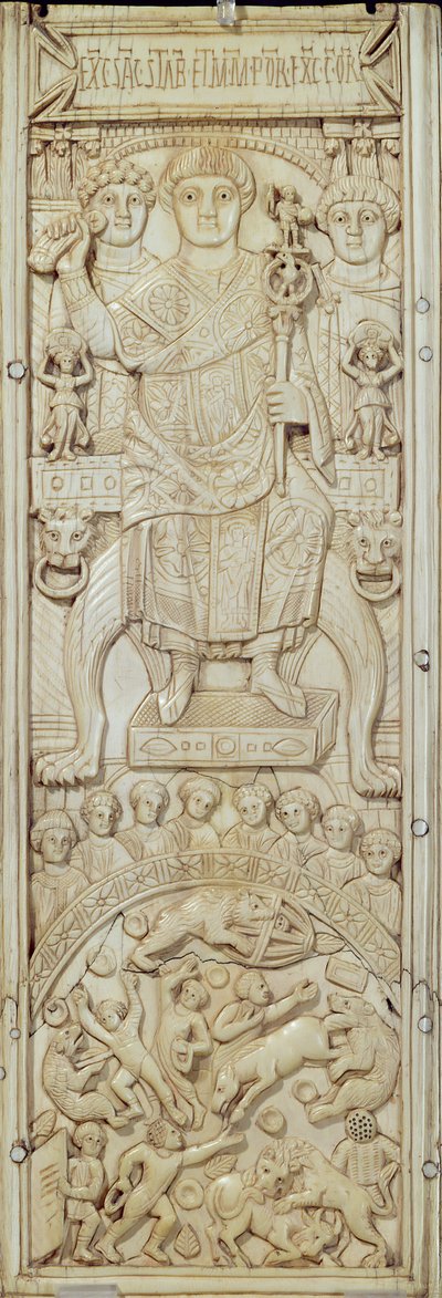 لوحة من Diptych of Consul Areobindus ، القسطنطينية ، 506 م (انظر أيضًا 224964) بواسطة المدرسة البيزنطية