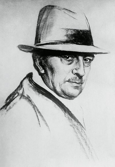 Portrait of Dario Niccodemi (1874-1934), Italian playwright and writer بواسطة جي بي وبراون جيه وروبوتام