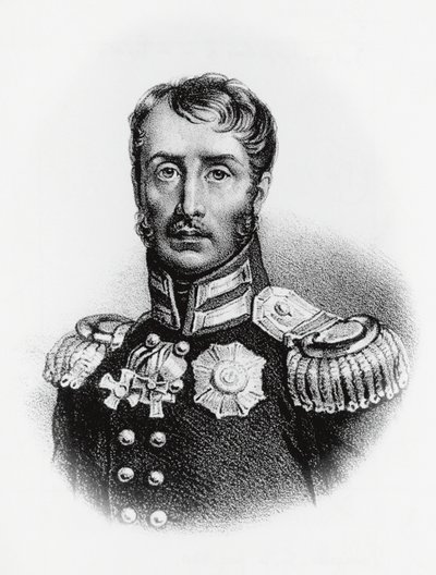 Portrait of Frederick William III (1770-1840), King of Prussia from 1797, engraving بواسطة جي بي وبراون جيه وروبوتام