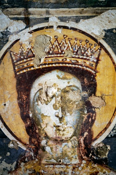 Saint, fresco in Church of Agios Ioannis Prodromos بواسطة جي بي وبراون جيه وروبوتام