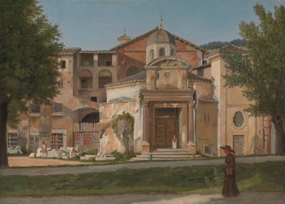 قسم من طريق ساكرا ، روما كنيسة القديسين كوزماس وداميان ، كاليفورنيا. 1814-15. بواسطة كريستوفر فيلهلم إكرسبيرج