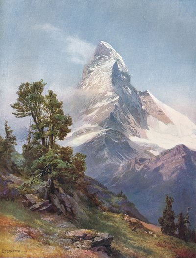 "ماترهورن من Riffelberg" ، 1917 بواسطة ج أنجرير وجوشل