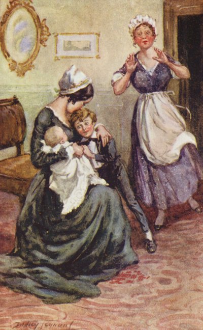 رسم توضيحي لديفيد كوبرفيلد للكاتب تشارلز ديكنز (طباعة حجرية ملونة) بواسطة جيم دودلي (بعد) تينانت