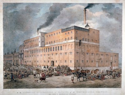 Westminster Ale and Porter Brewery on Horseferry Road ، لندن ، c1840. بواسطة سي وارن