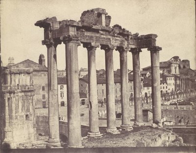 معبد كونكورد ، روما ، 1850. بواسطة كالفرت جونز