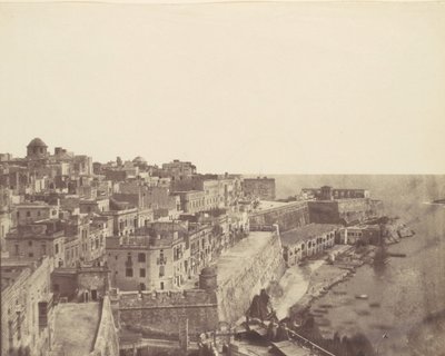 المرفأ في فاليتا ، مالطا ، 1850. بواسطة كالفرت جونز