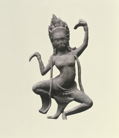 Apsaras الراقصة ، تفاصيل من إفريز ، أواخر القرن الثاني عشر وأوائل القرن الثالث عشر (الحجر) (التفاصيل مع 155540) بواسطة كمبودي كمبودي
