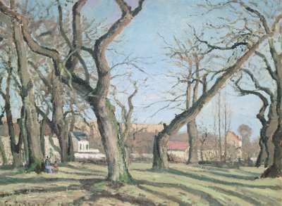 أشجار الكستناء في Louveciennes ، 1872 بواسطة كميل يعقوب بيسارو