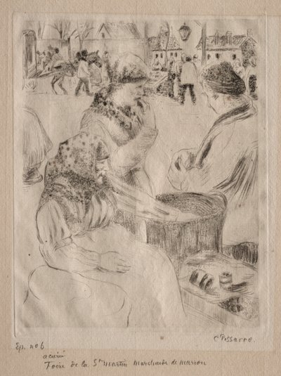 بائع الكستناء ، 1878. بواسطة كميل يعقوب بيسارو