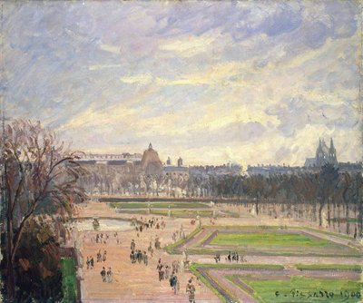 حديقة التويلري. لوحة كاميل بيسارو (1830-1903) ، زيت على قماش بواسطة كميل يعقوب بيسارو