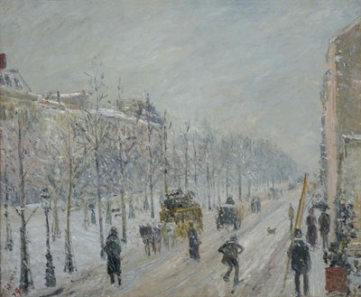 Les Boulevards ، الخارجيات ، تأثير الثلج ، 1879. بواسطة كميل يعقوب بيسارو