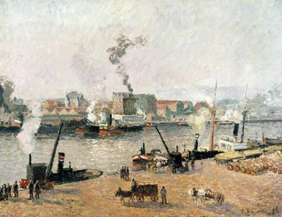 ميستي مورنينج ، روان ، 1896 بواسطة كميل يعقوب بيسارو