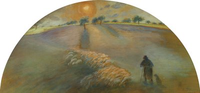 الراعي والأغنام ؛ الراعي والأغنام ، 1890 بواسطة كميل يعقوب بيسارو