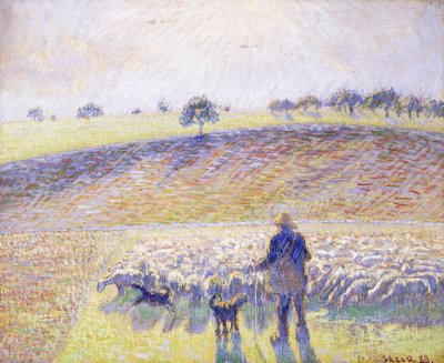 الراعي مع الأغنام ، 1888 بواسطة كميل يعقوب بيسارو