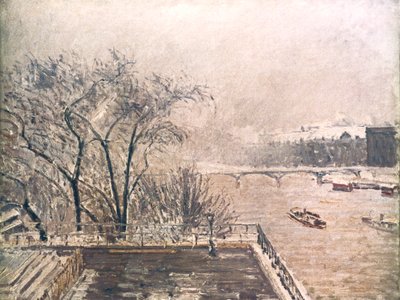اللوفر تحت سنو ، 1902 بواسطة كميل يعقوب بيسارو