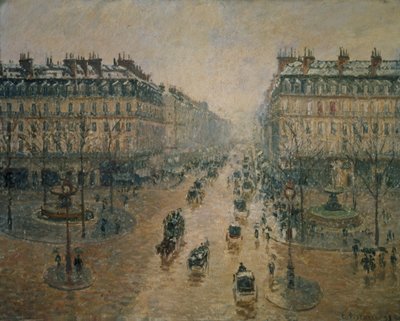 Avenue de L&39;Opera ، باريس بواسطة كميل يعقوب بيسارو
