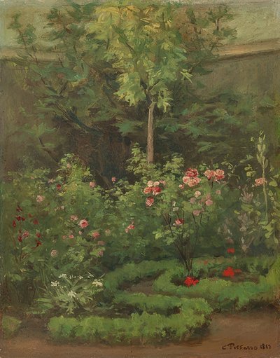 حديقة ورود. 1862 بواسطة كميل يعقوب بيسارو