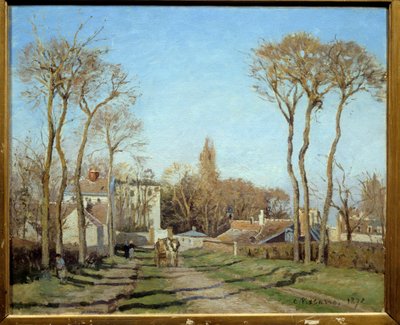 مدخل قرية Voisins le Bretonneux لوحة كاميل بيسارو (1830-1903) 1872 صن. 0.46x0.55 م باريس ، متحف أورساي بواسطة كميل يعقوب بيسارو
