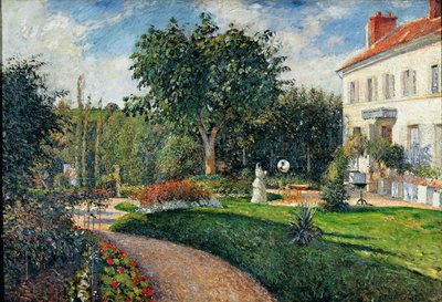 Garden of les Mathurins at Pontoise بواسطة كميل بيسارو