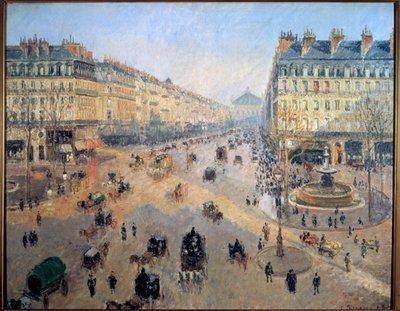 شارع الأوبرا ، سولي ، matinee d'hiver في عام 1898 في باريس لوحة لكاميل بيسارو (1830-1903) 1898 صن. 0.73x0.91 م ريمس ، متحف الفنون الجميلة بواسطة كميل يعقوب بيسارو