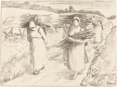 الفلاحون يحملون العصي الفلاحون يحملون العصي ، 1896. بواسطة كميل بيسارو