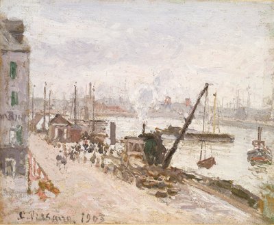 رصيف الميناء في لوهافر ، 1903 بواسطة كميل بيسارو